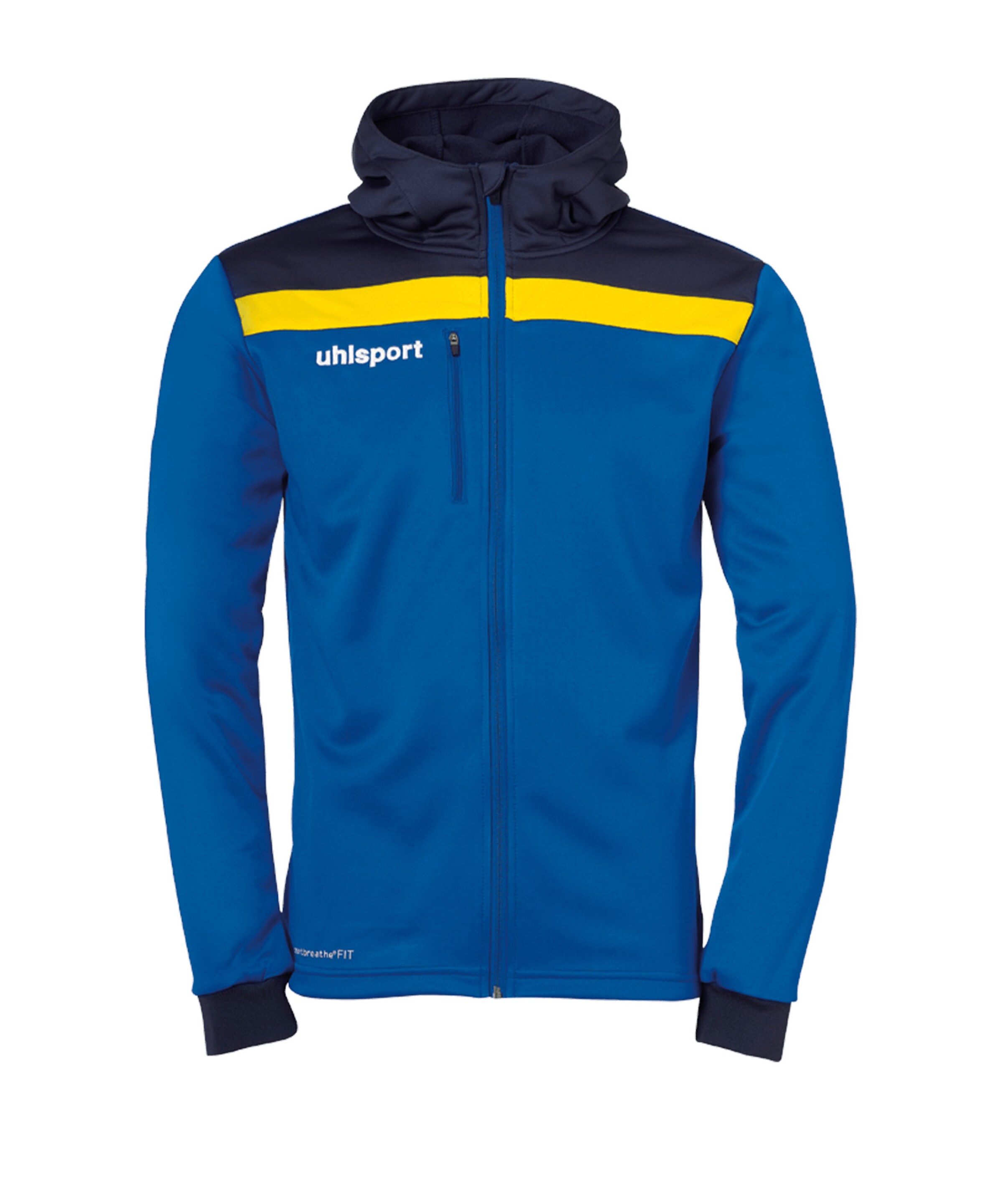 UHLSPORT Athletic Jacket in Blue: front