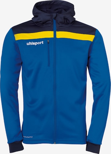 UHLSPORT Sportska jakna veličine M u plava / žuta / crna, Pregled proizvoda