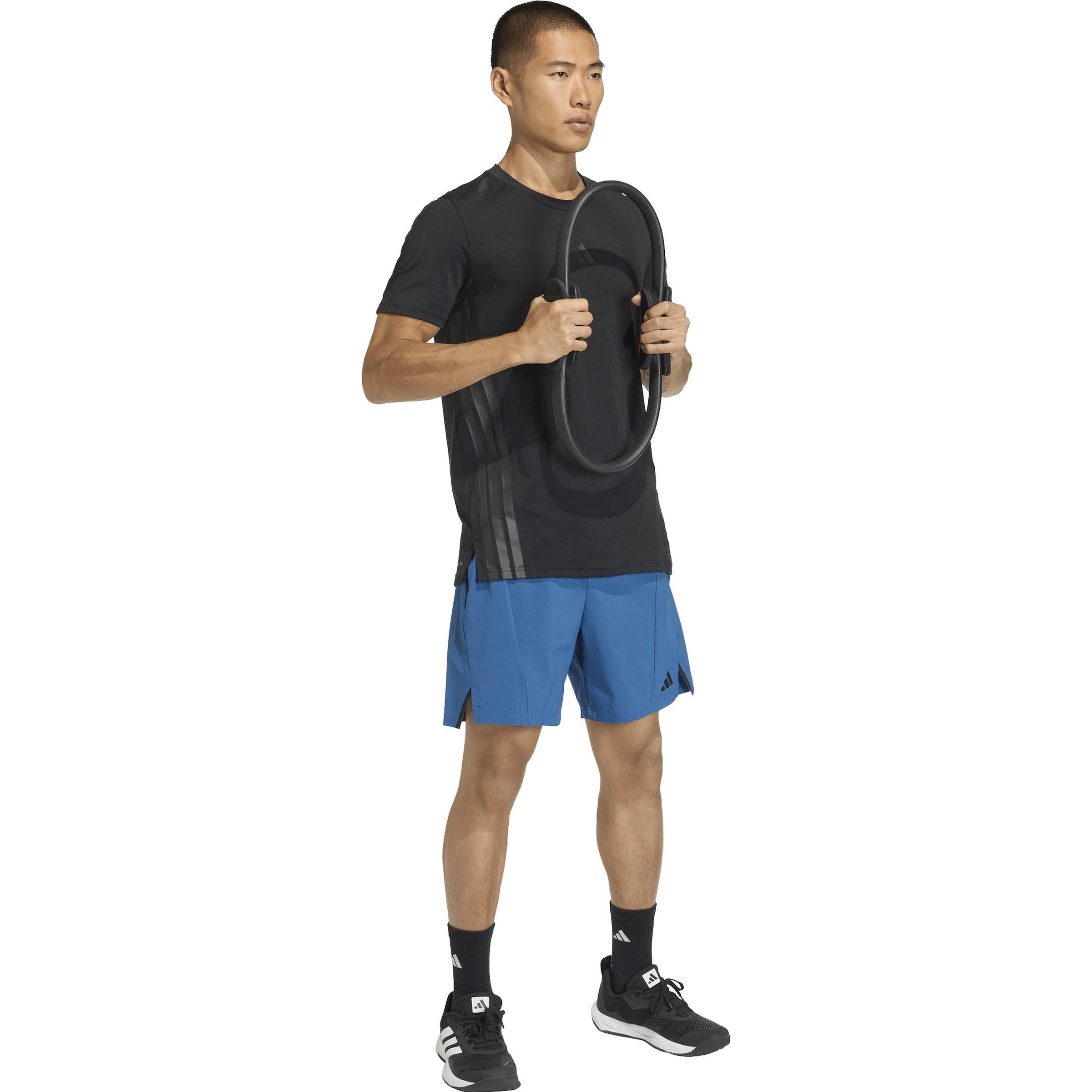 ADIDAS PERFORMANCE Loose fit Workout Pants 'D4T' in Blue