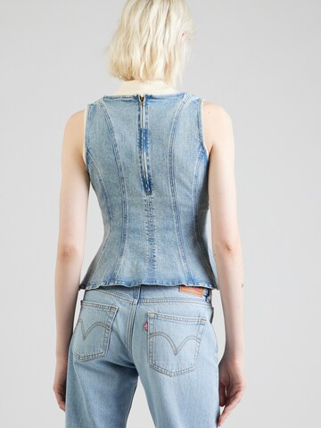 LEVI'S ® Topp 'Leighton Peplum Top' i blå