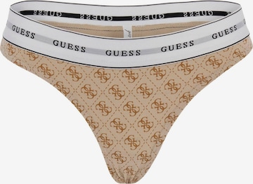 GUESS String i beige: framsida