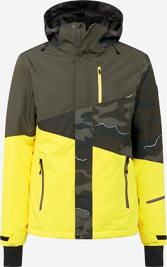 BRUNOTTI Outdoorjacka 'Idaho' i gul / khaki / mörkgrön, Produktvy