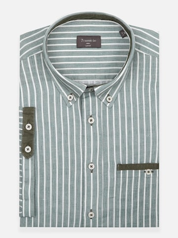 Slim fit Camicia di 7Camicie in verde