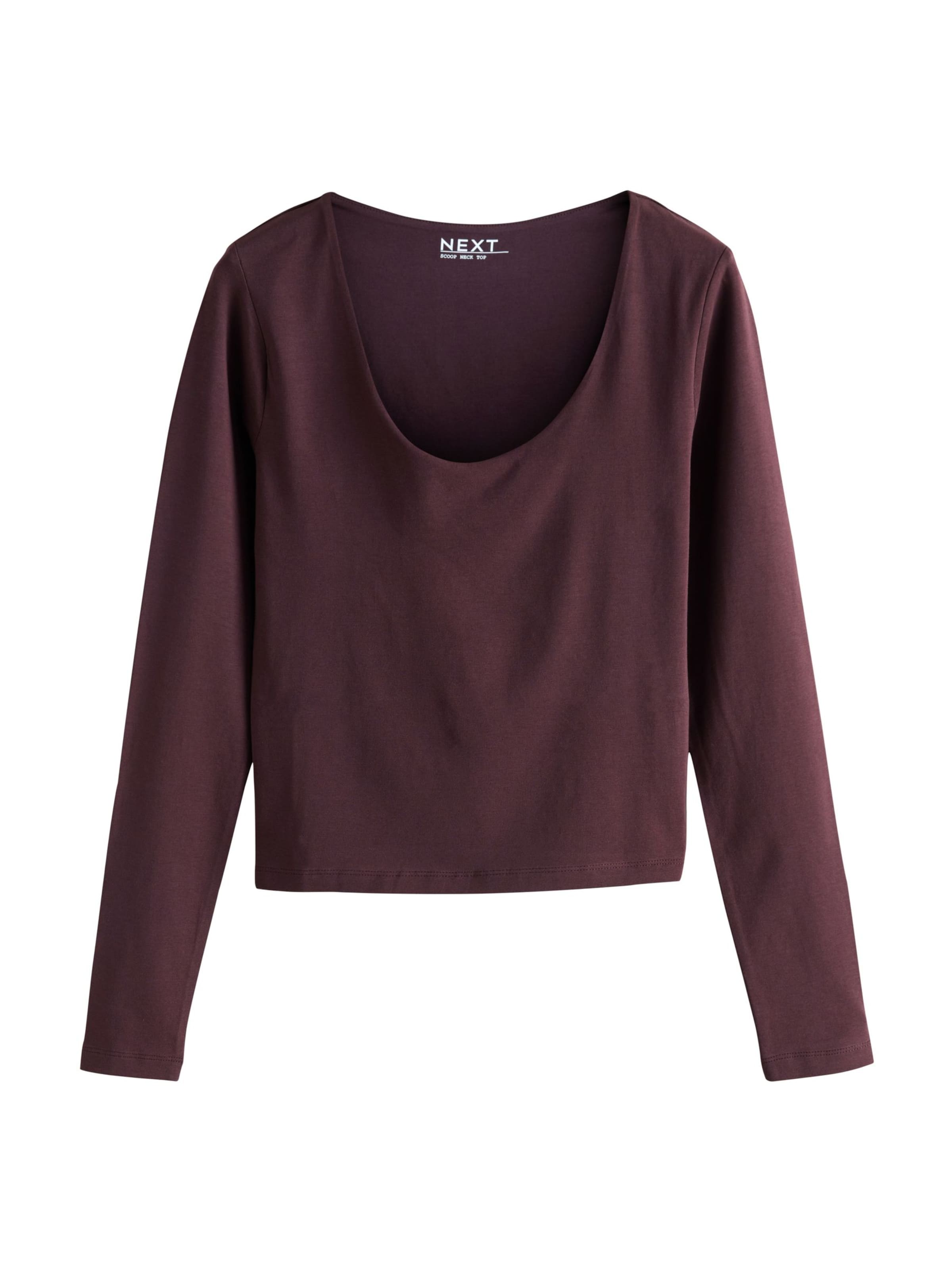 Next Shirt in dunkelbraun, Produktansicht