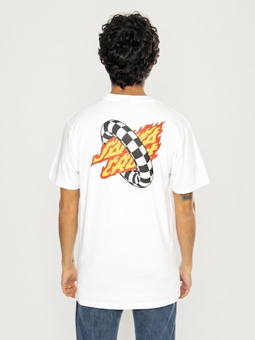 Maglietta 'Goal Flame White' di Santa Cruz in bianco