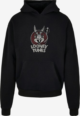 F4NT4STIC Sweatshirt 'Looney Tunes Bugs Bunny' in Zwart: voorkant