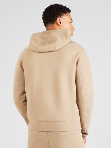 Nike Sportswear Zip-Up Hoodie 'TCH FLC' in Brown