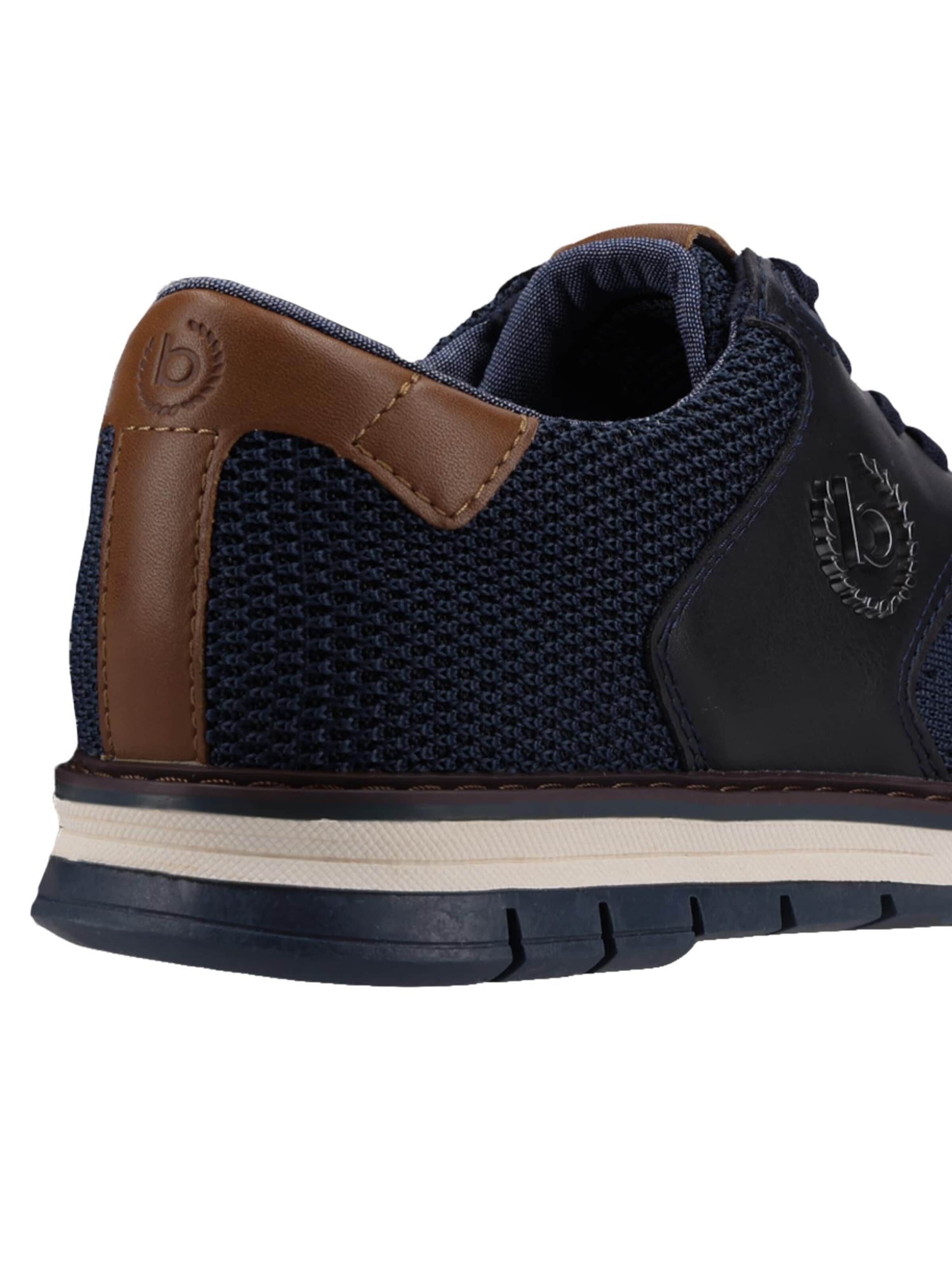 bugatti Athletic Lace-Up Shoes 'Basic' in Blue