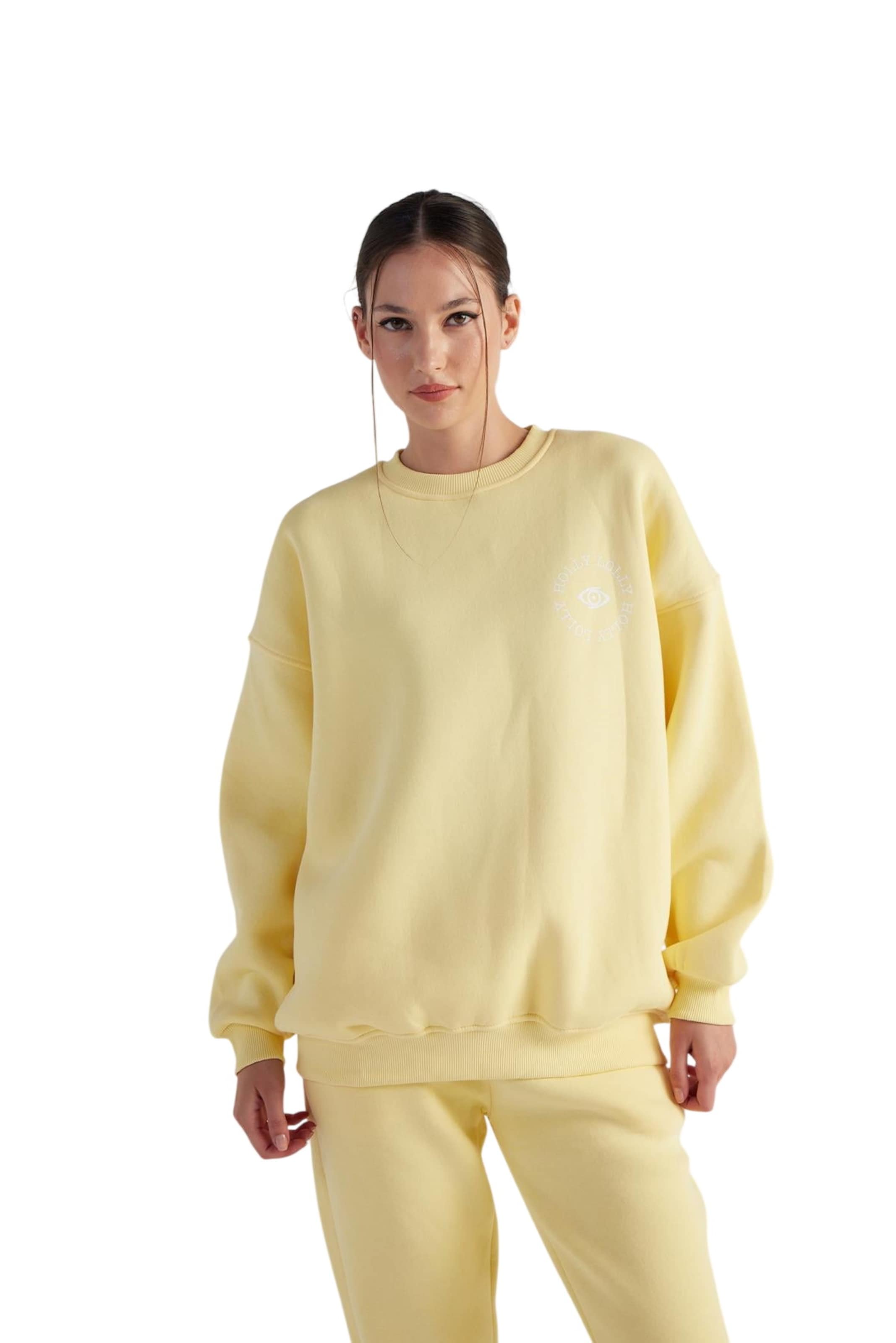 HOLLY LOLLY Sweatshirt in Yellow: front