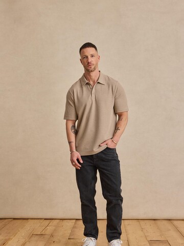 T-Shirt 'Aaron' DAN FOX APPAREL en beige