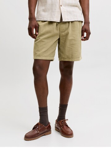 Wide Leg Pantalon 'JPSTBILL' JACK & JONES en vert : devant