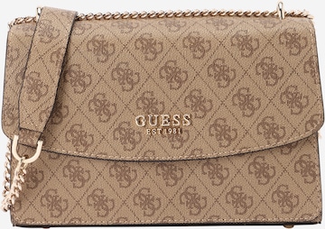 GUESS Сумка через плечо 'CALISTA CONVERTIBLE XBODY FLAP' в Коричневый: спереди