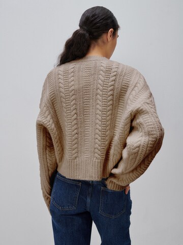 ABOUT YOU x Marie von Behrens Knit cardigan 'Rosie' in Beige