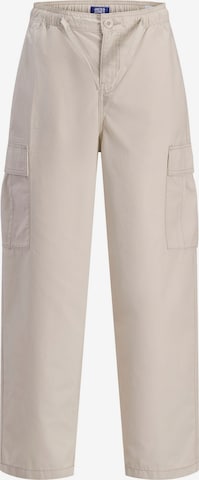 Jack & Jones Junior Regular Pants 'JPStevan Crisp' in Grey: front