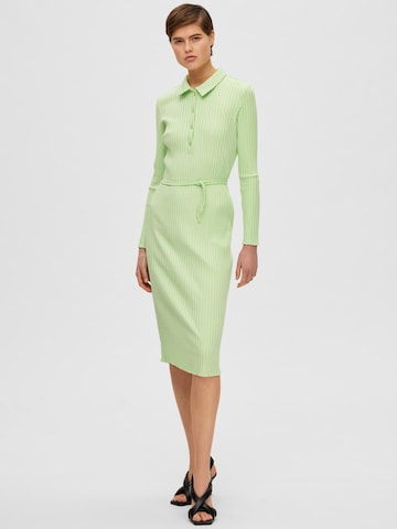 SELECTED FEMME Shirt Dress 'Wilma' in Green