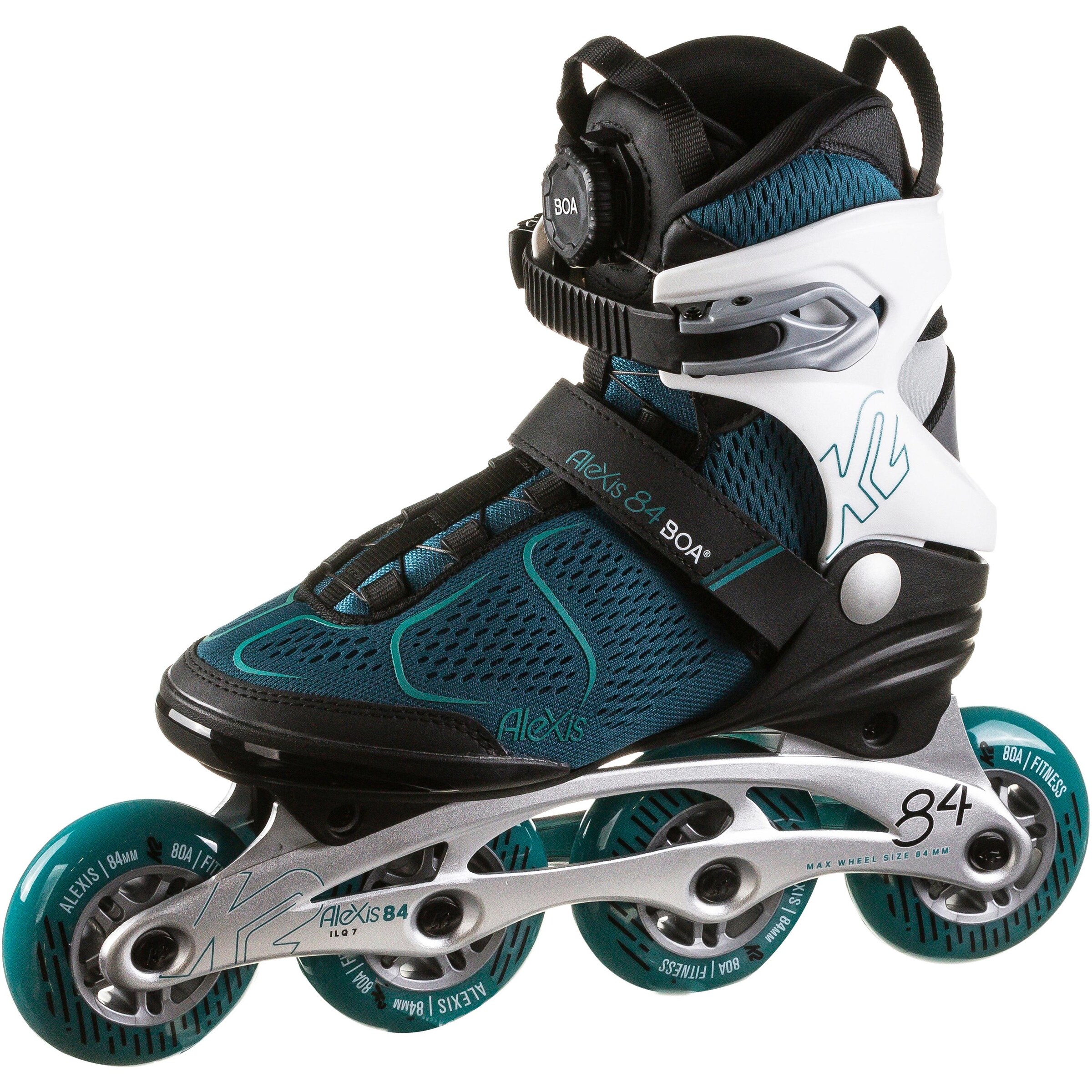 K2 Inline and roller skate in Blue: front