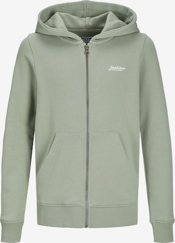 Jack & Jones Junior Sweatjacke 'Beau' in Grün: Vorderseite