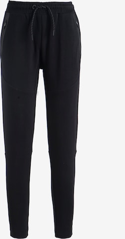 ENDURANCE Tapered Workout Pants in Black: front