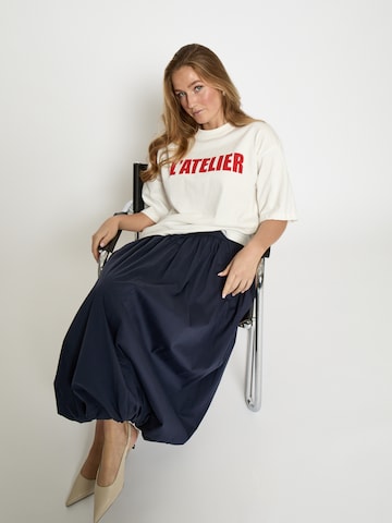 minus - Top 'Stine' en blanco