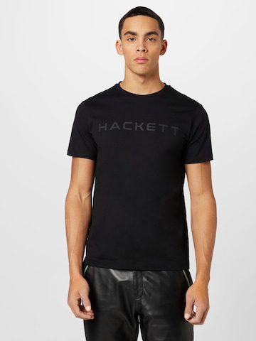 melns Hackett London T-Krekls 'ESSENTIAL': no priekšpuses