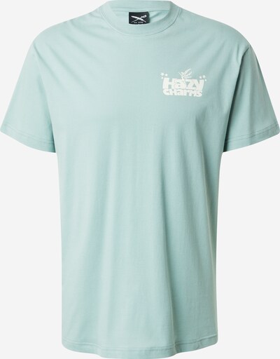 Iriedaily T-Shirt 'Hazy Charms' in hellblau / lavendel / schwarz / weiß, Produktansicht