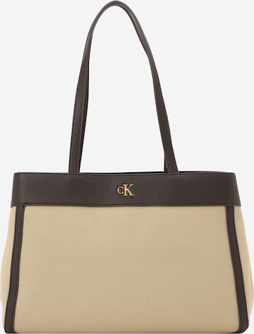 Calvin Klein Τσάντα ώμου σε μπεζ: μπροστά