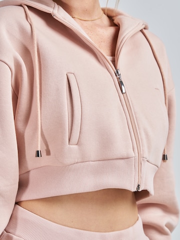 ABOUT YOU x Swalina&Linus Sweat jacket 'Lotte' in Pink