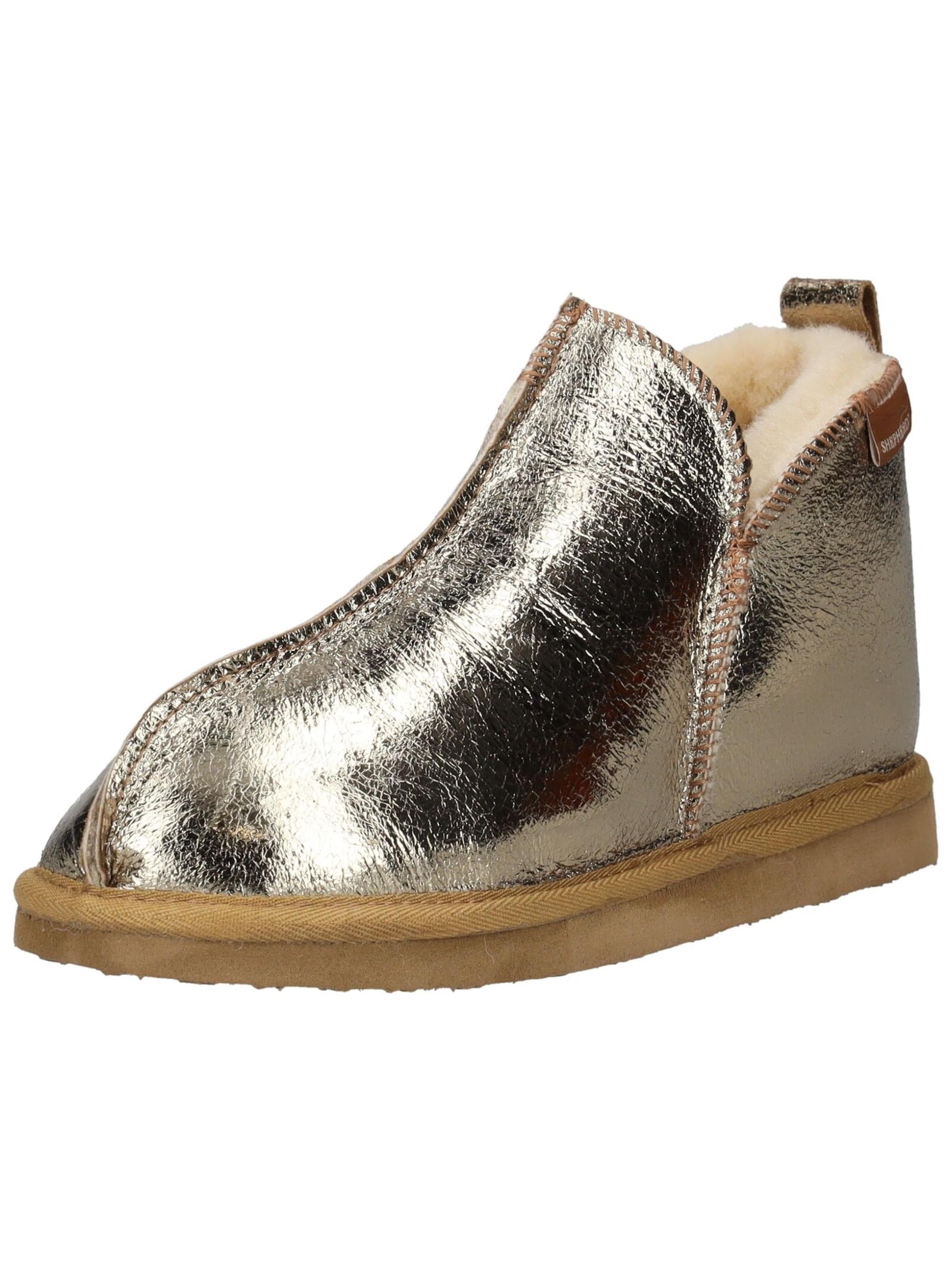SHEPHERD Hausschuh in Silber: Vorderseite