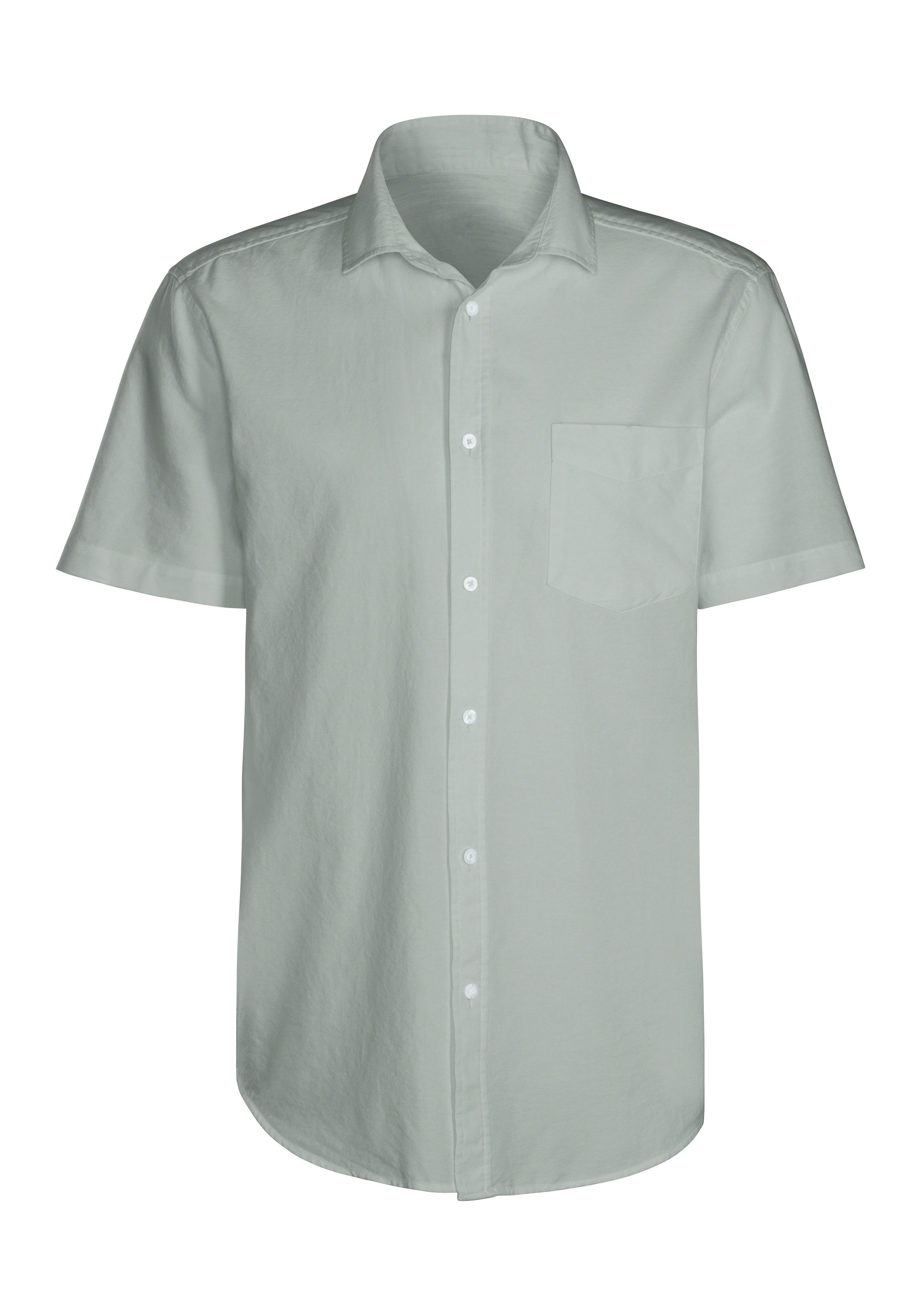 H.I.S - Ajuste regular Camisa de negocios en verde: frente