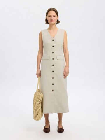 SELECTED FEMME Dress 'SLFVENJA SUN' in Beige: front
