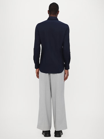 Michael Kors Slim fit Overhemd in Blauw: terug