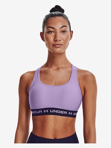 UNDER ARMOUR Bralette Sports Bra in Purple: front