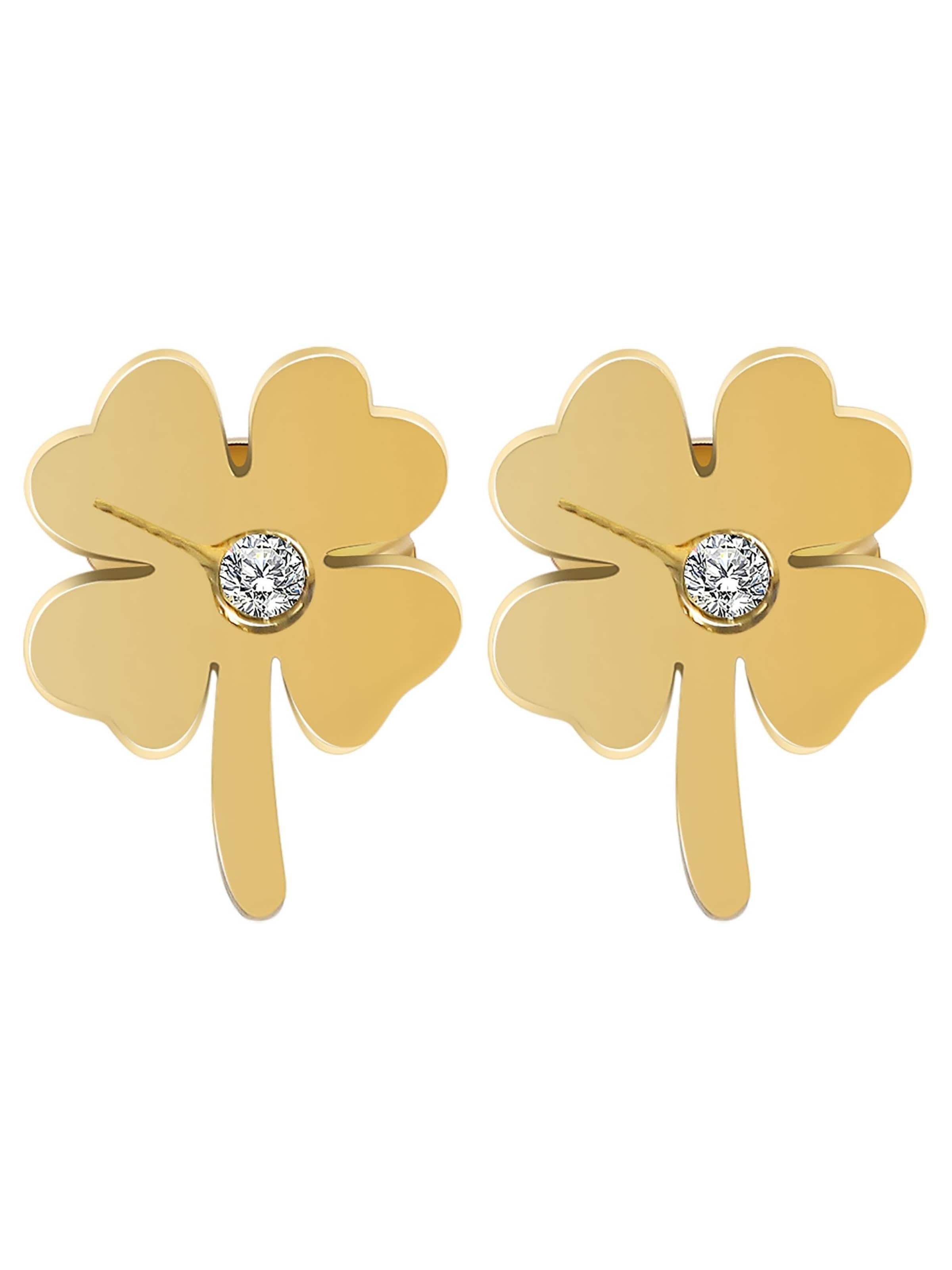 Akzent Earrings 'Dayna, langlebig' in Gold: front