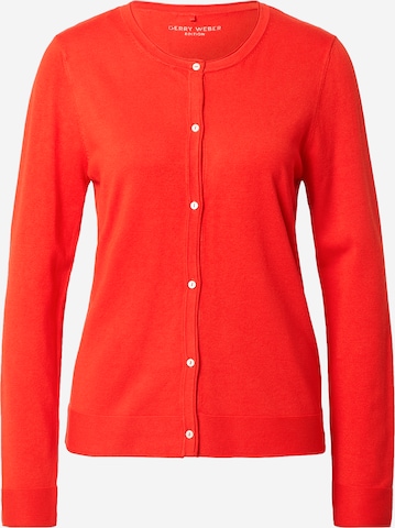 GERRY WEBER Knit Cardigan in Orange: front