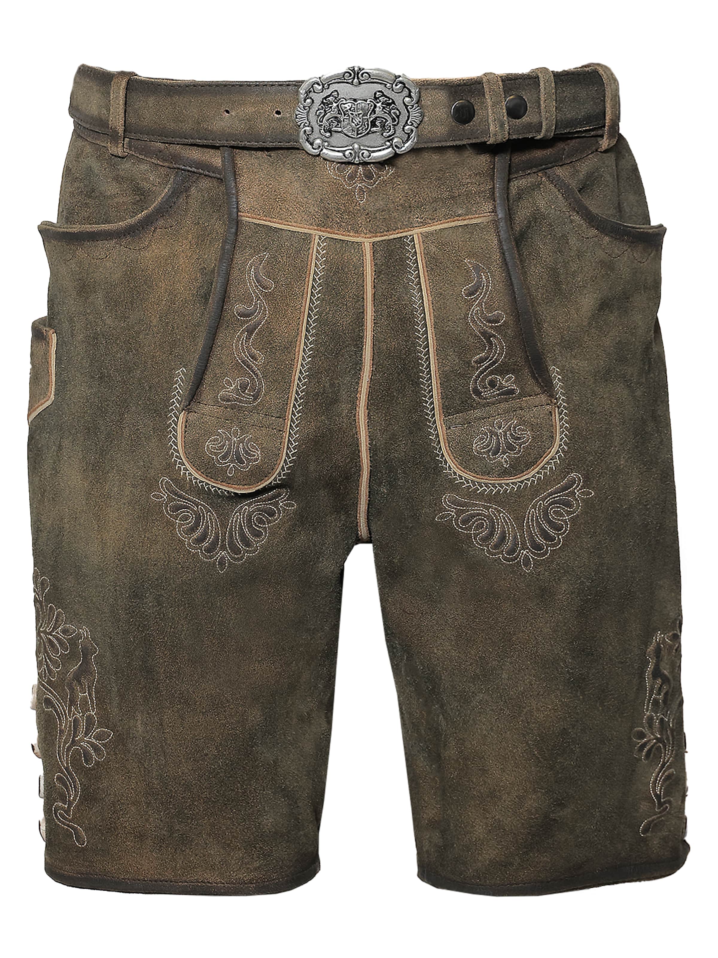 Rißberg Klederdracht broek in Bruin: voorkant