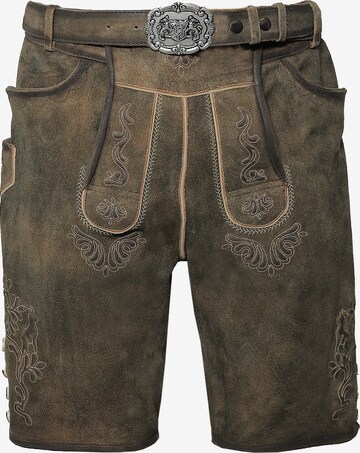 Rißberg Trachtenhose in Braun: Vorderseite