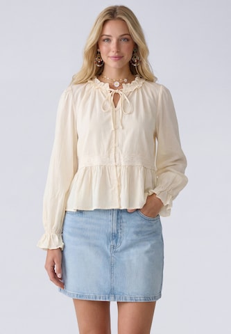 Chemisier IZIA en beige : devant