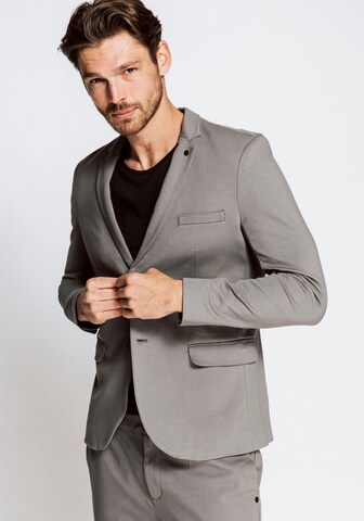 Zhrill Regular fit Business Blazer in Grey: front