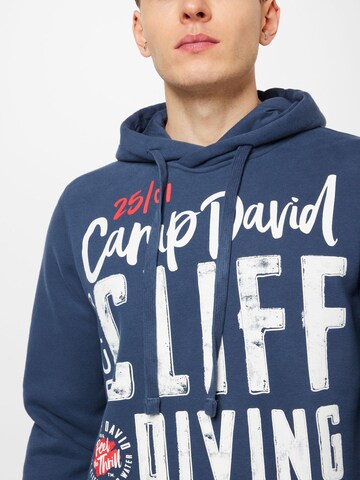 CAMP DAVID Sweatshirt in Blau