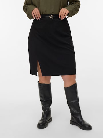 Vero Moda Curve - Falda 'VMCAllison' en negro: frente
