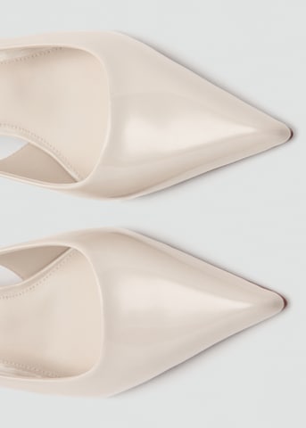 MANGO Slingpumps 'Circo' in Wit