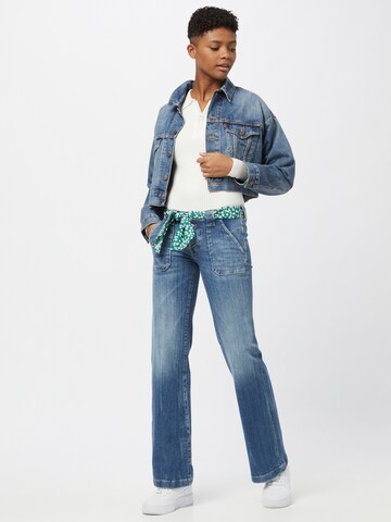 Le Temps Des Cerises Boot cut Jeans in Blue