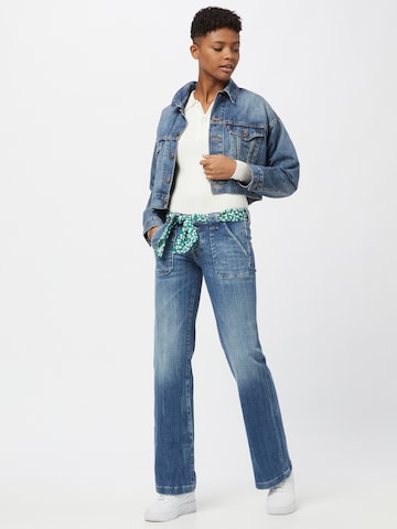 Le Temps Des Cerises Bootcut Jeans i blå