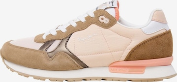 Baskets basses 'Brit Camp' Pepe Jeans en beige : devant