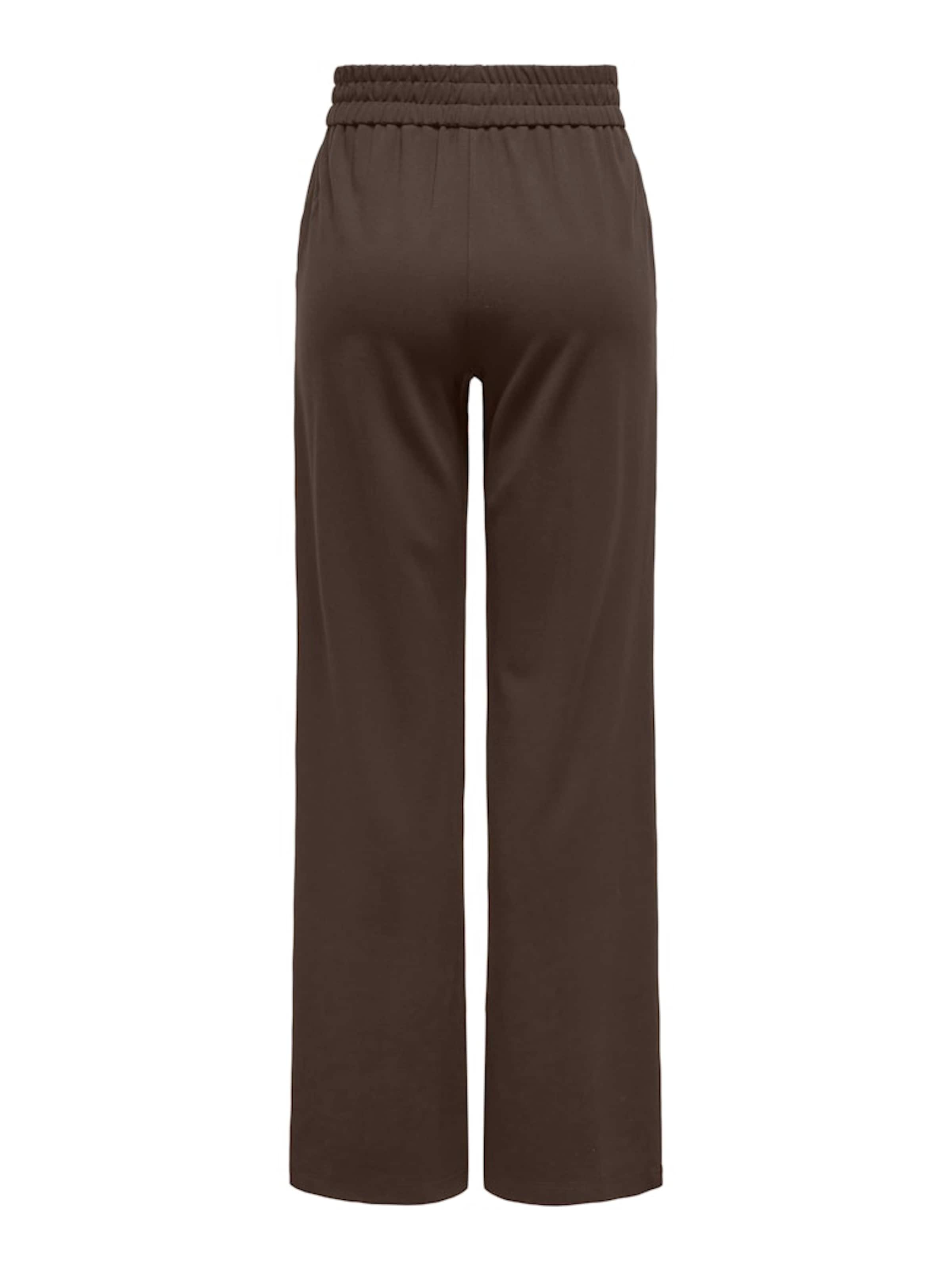 ONLY Wide leg Trousers 'POPTRASH' in Brown