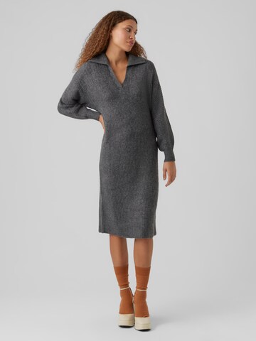 VERO MODA Knitted dress 'FILENE' in Grey