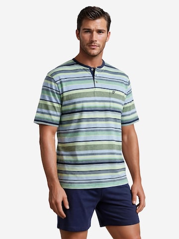 HAJO Short Pajamas 'Klima Light' in Green: front