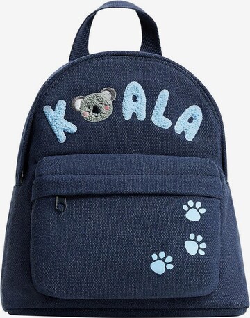 MANGO KIDS Rucksack 'Koala' in Blau: predná strana