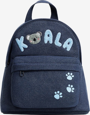 MANGO KIDS Plecak 'Koala' w kolorze niebieski: przód