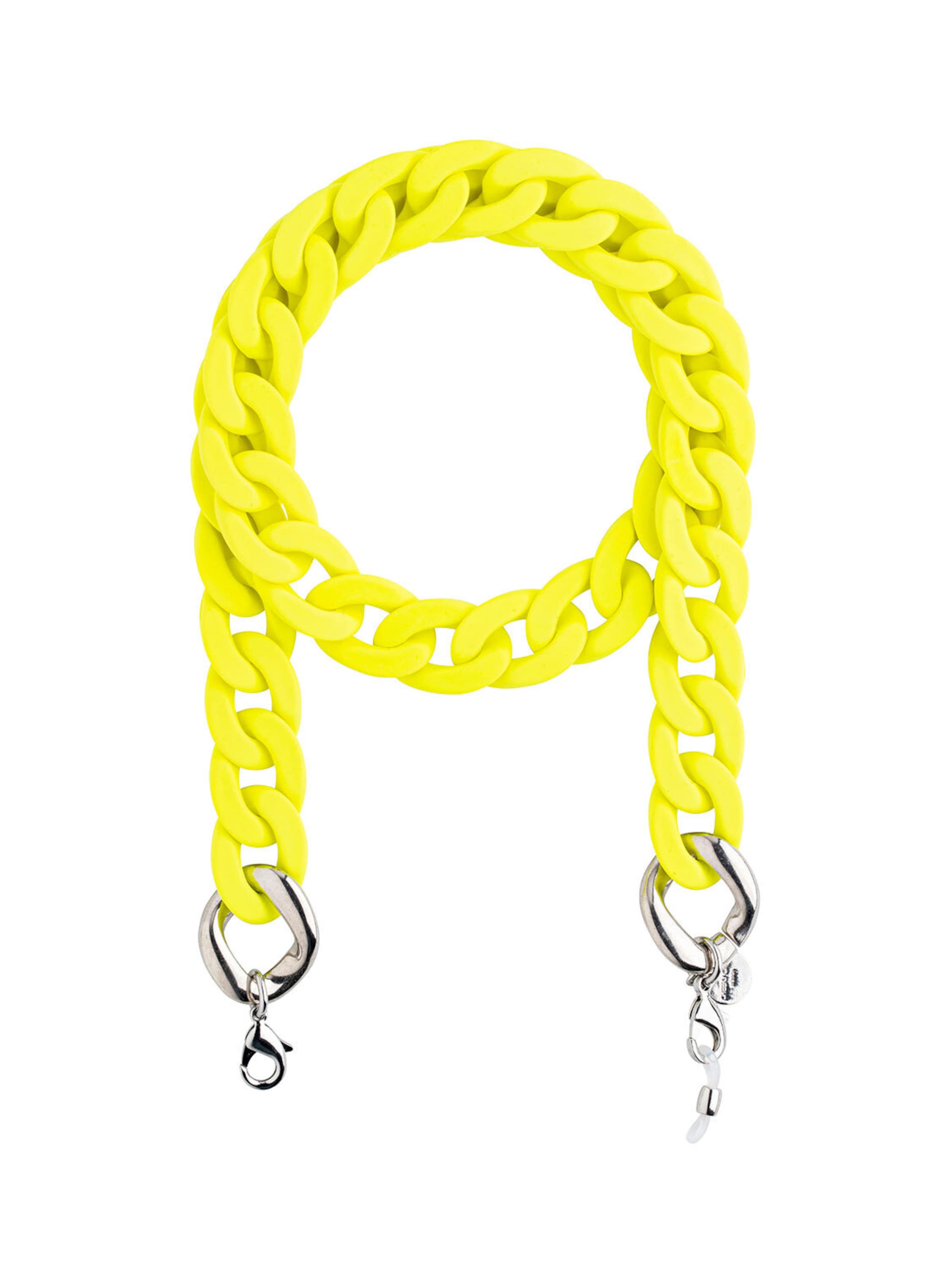 Cheeky Chain Munich Ketting 'Silk' in Geel: voorkant